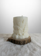 Candela pilastro natalizia