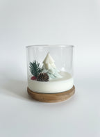 Candela natalizia in vetro