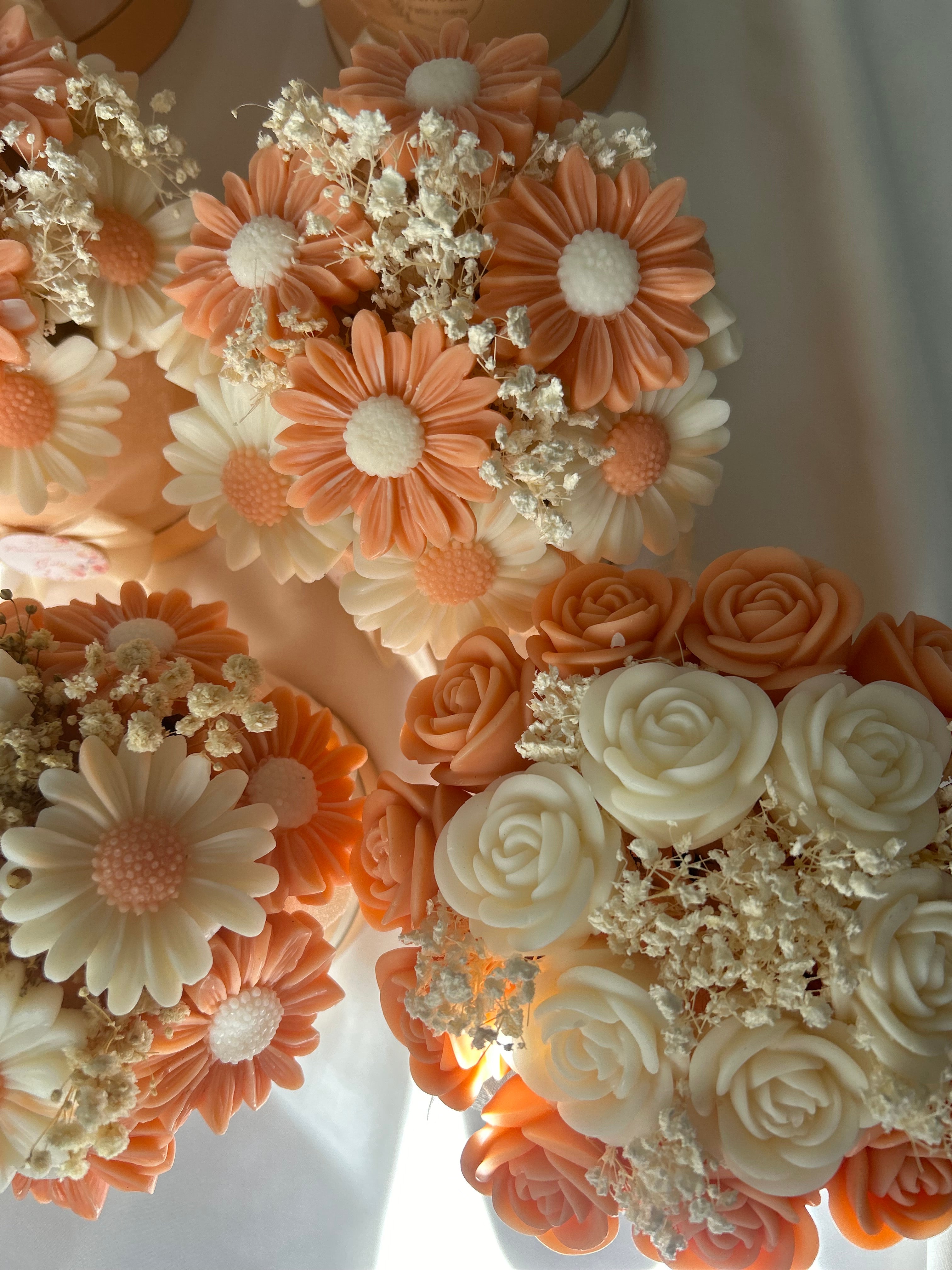 Bouquet di Fiori in cera vegetale 15 cm