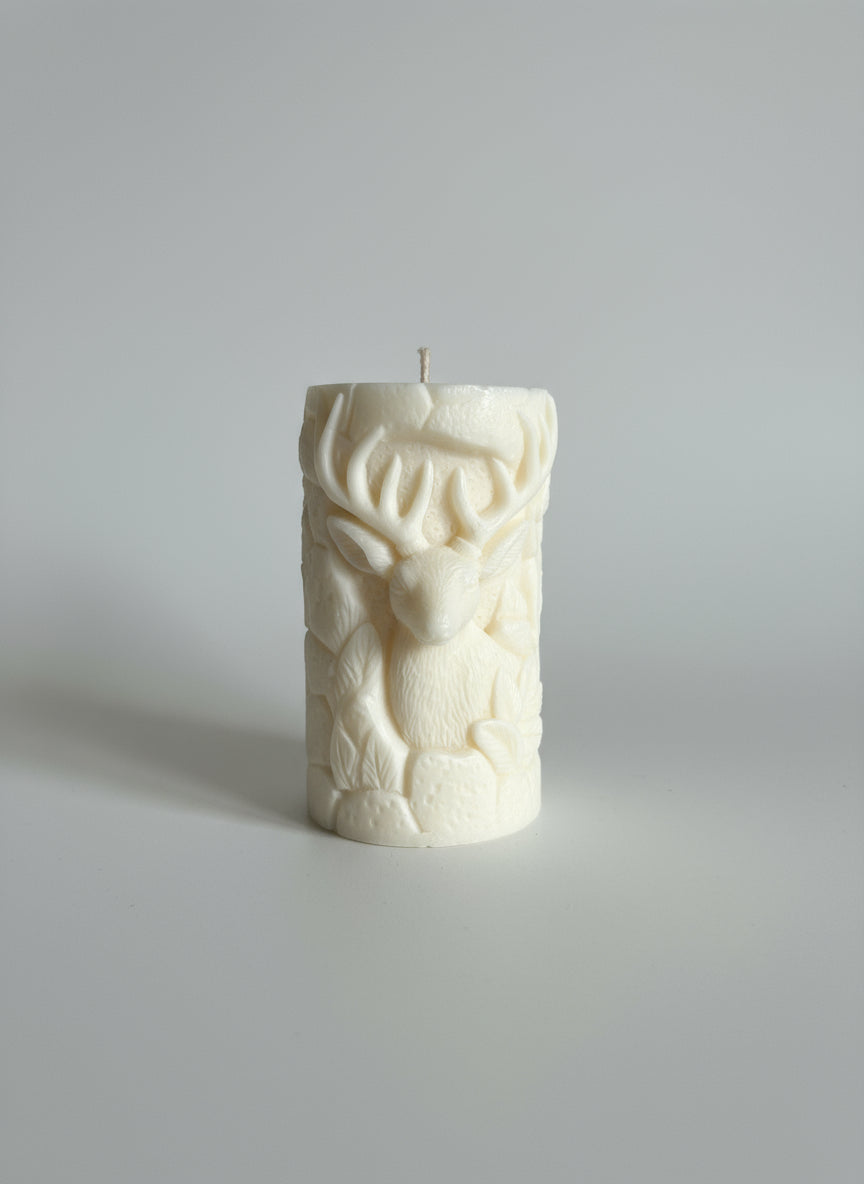 Candela pilastro natalizia