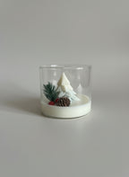 Candela natalizia in vetro