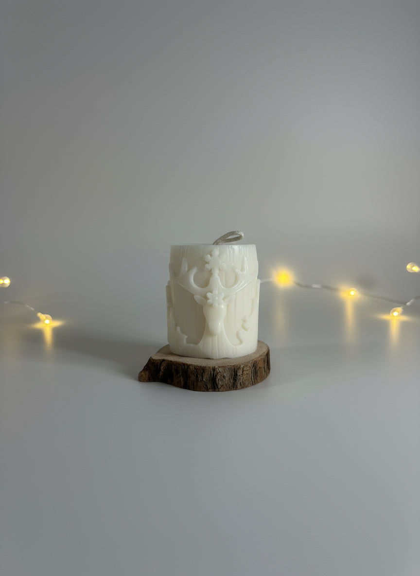 Candela pilastro natalizia