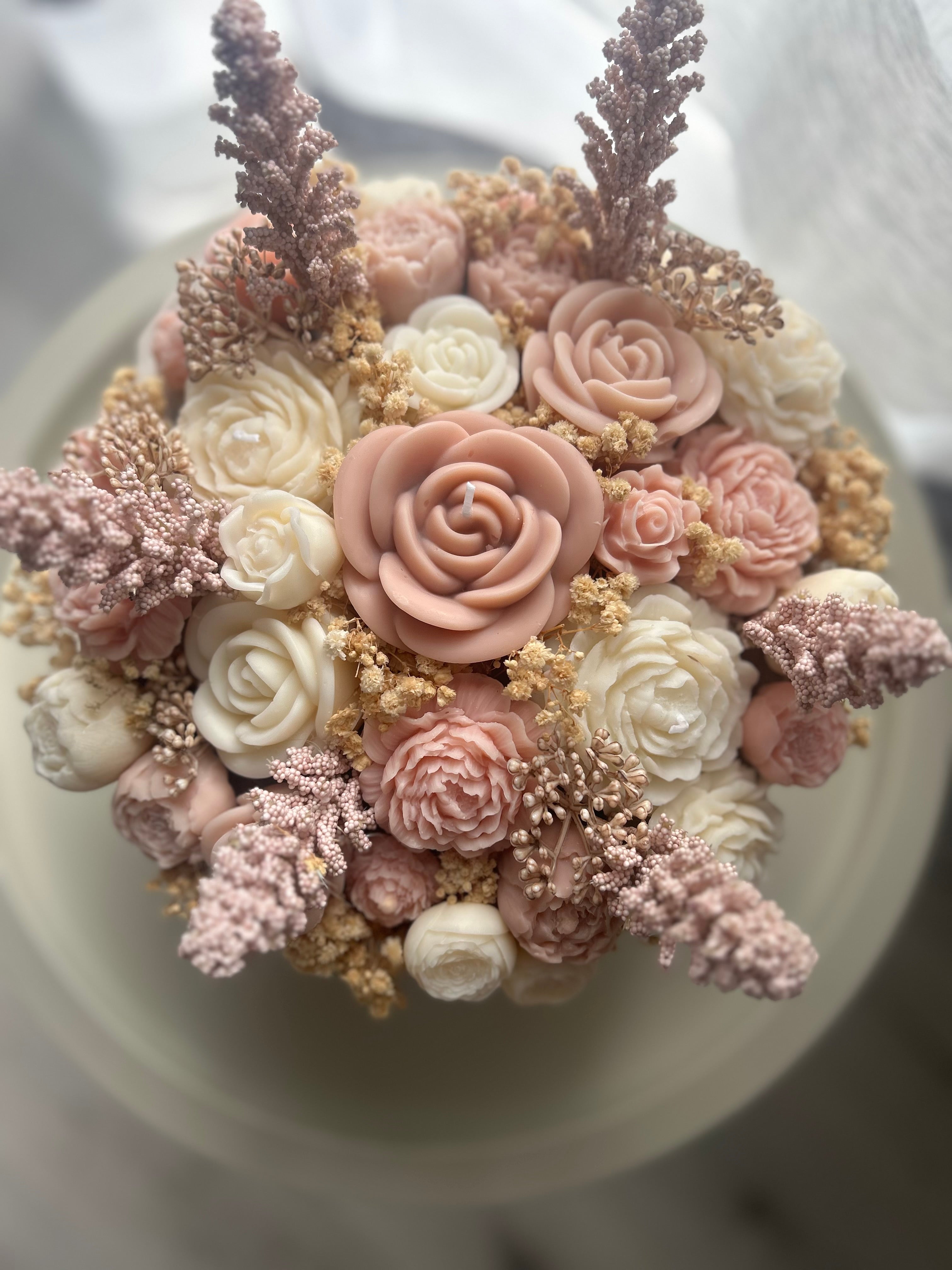 Bouquet fiori in cera maxi 22 cm