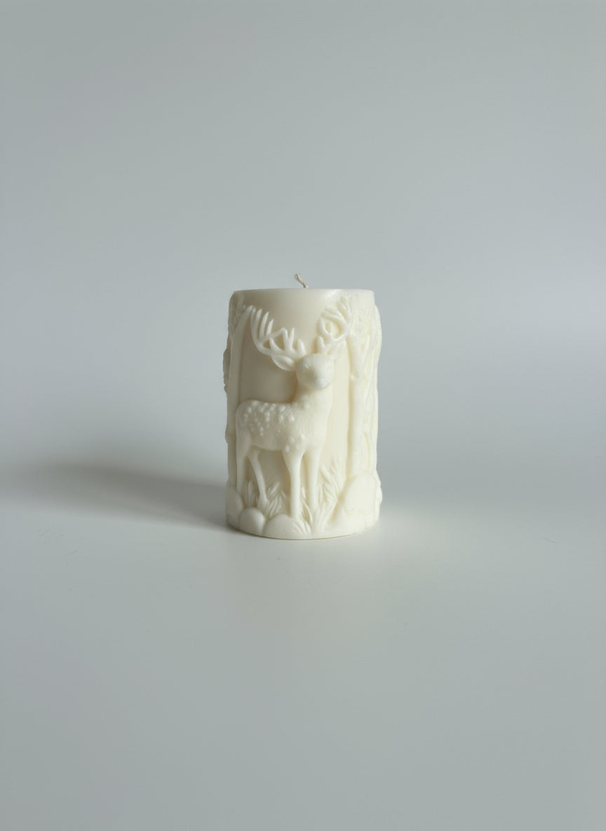 Candela pilastro natalizia