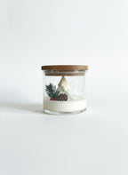 Candela natalizia in vetro