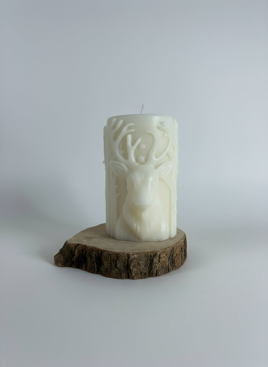 Candela pilastro natalizia