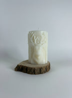 Candela pilastro natalizia