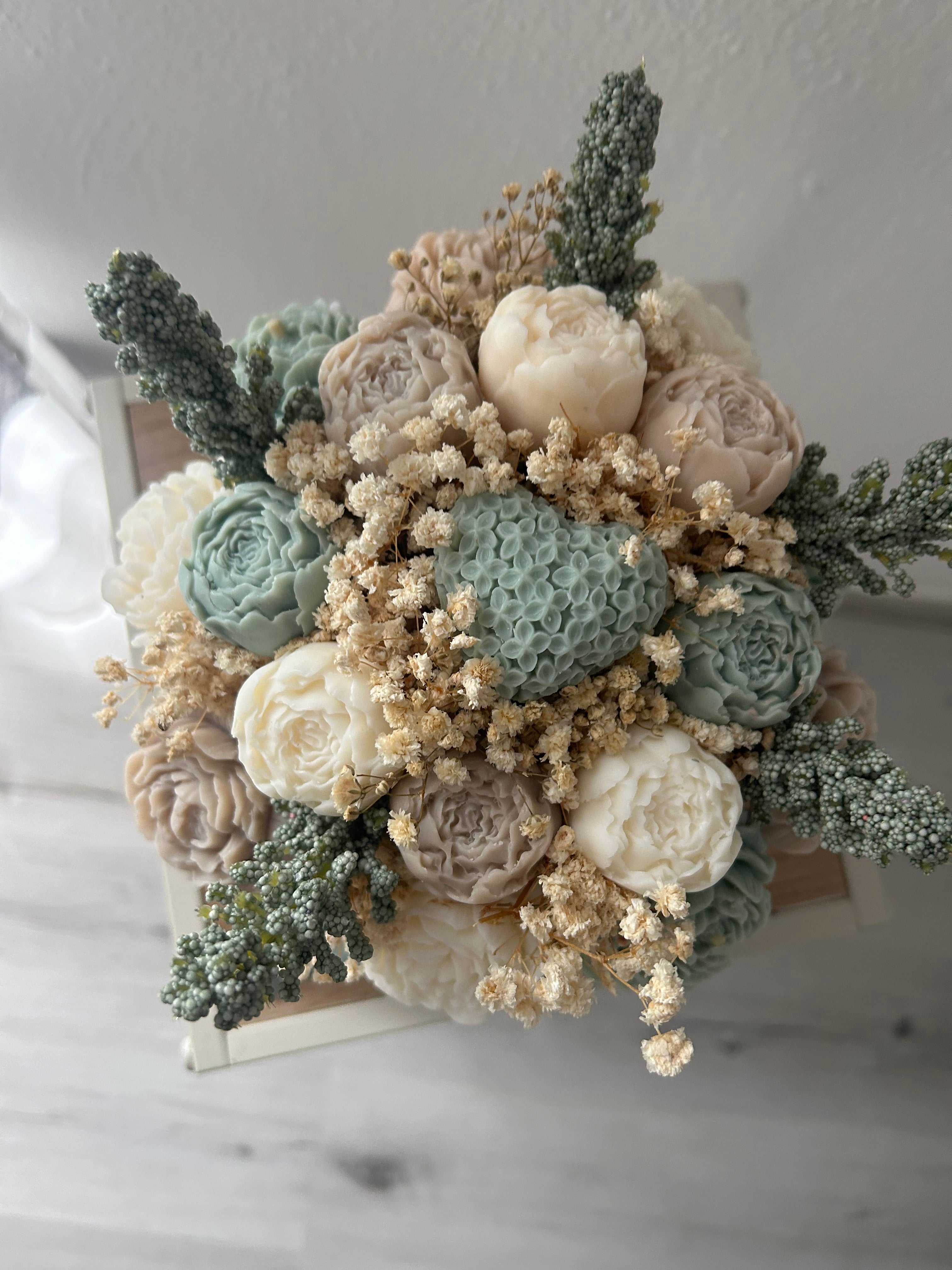 Bouquet fiori in cera maxi 22 cm