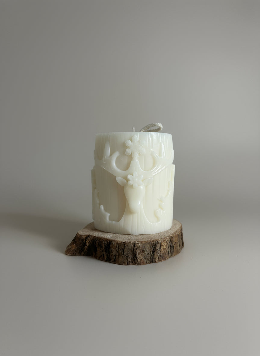 Candela pilastro natalizia